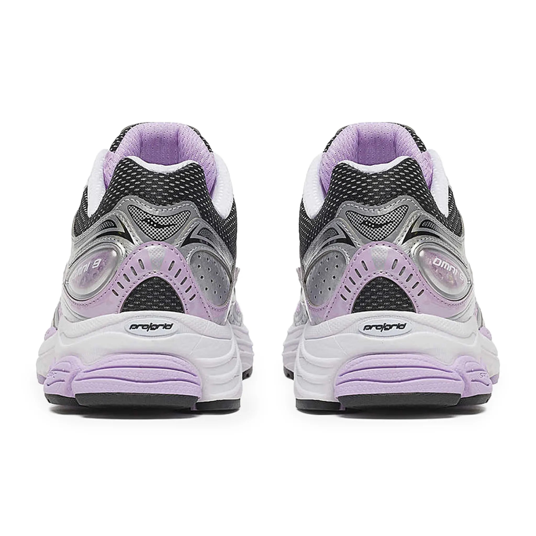 Back View of Saucony Progrid Omni 9 Silver Lilac S70739-46